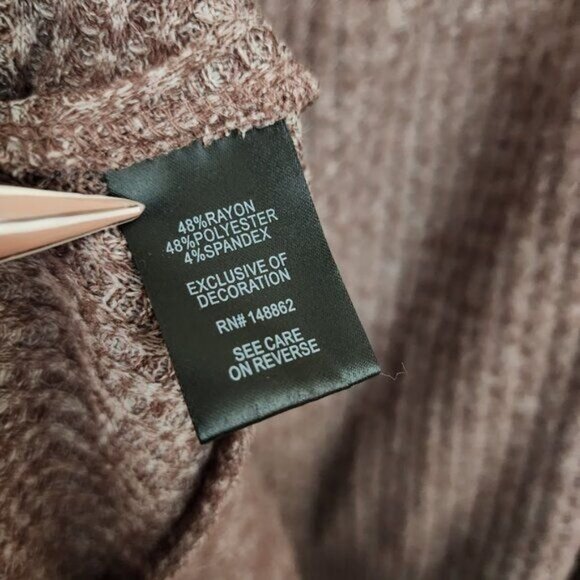 Torrid Brushed Waffle Off Shoulder Long Sleeve Top in Deep Taupe Women's Size 3X - Picture 11 of 11